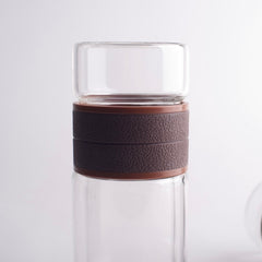 Portable Double Wall Glass Tea Separator