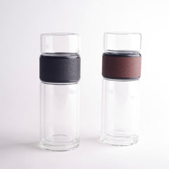 Portable Double Wall Glass Tea Separator